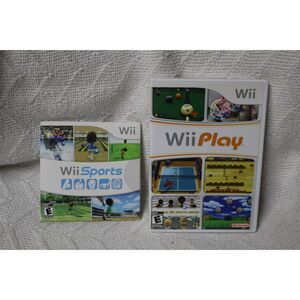 Wii Sports & Wii Play 2006-7 Nintendo Tennis,Golf,Baseball Accessories Pre-Owned